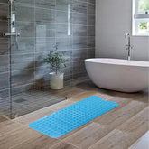 Kuber Industries Bath Mat | PVC Bathroom Mat | Shower Bath Mat | Floor Tub Mat | Bathroom Mud Mat | Anti-Skid Shower Bathroom Mat | M-YSD-40B |Pack of 3| Dark Blue